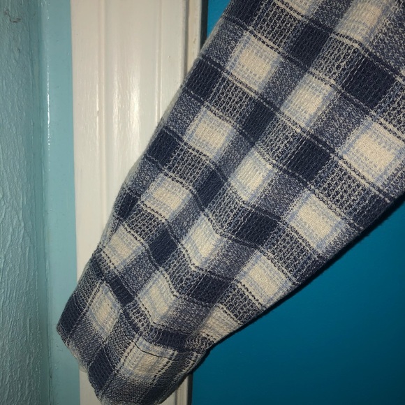 Dockers Checkered Plaid Button Down Blouse - Picture 6 of 7